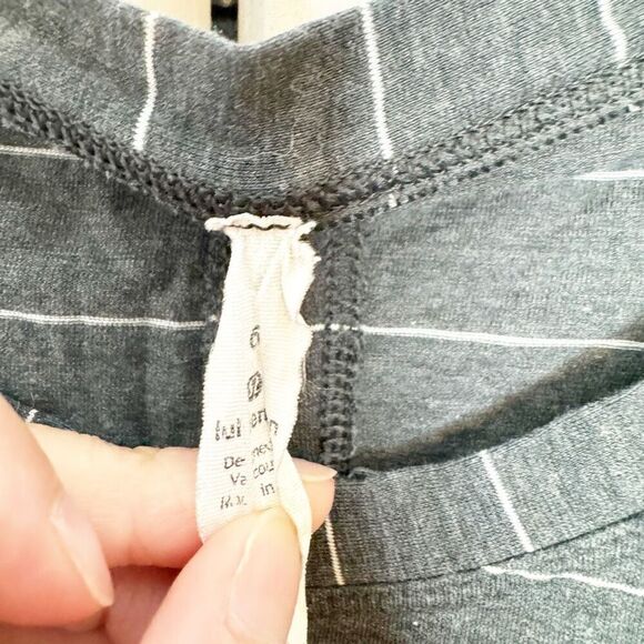 Lululemon Time To Restore Short Sleeve Short Serve Stripe Heathered Gray Tee 6 - Picture 3 of 8